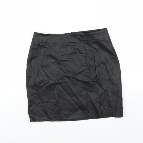 Preworn Womens Black   Mini Skirt Size 10