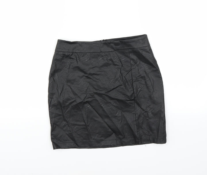 Preworn Womens Black   Mini Skirt Size 10