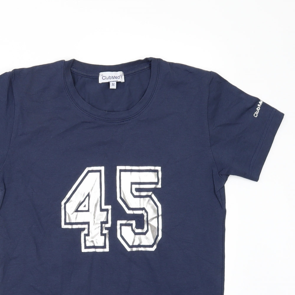 CLUBMEB Womens Blue   Basic T-Shirt Size M  - marrakech