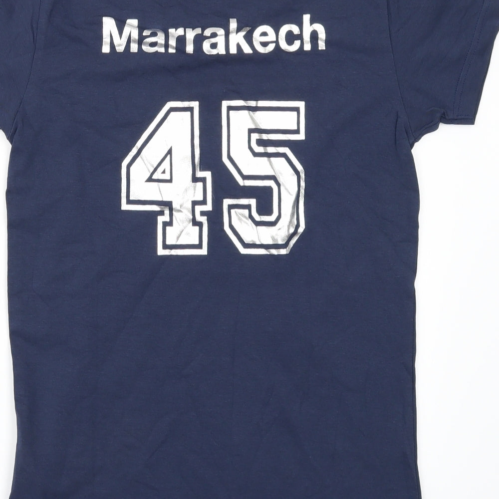 CLUBMEB Womens Blue   Basic T-Shirt Size M  - marrakech