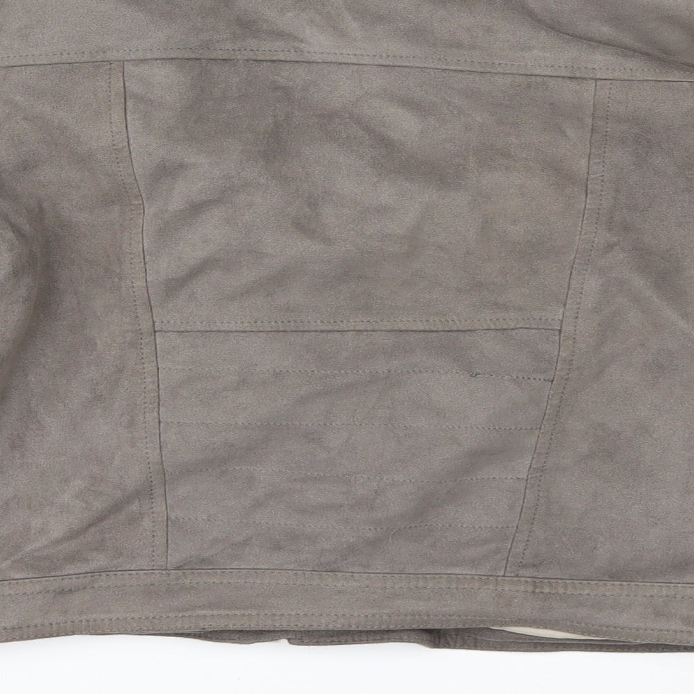 River Island Girls Beige   Jacket  Size 12 Years  - Suede Effect