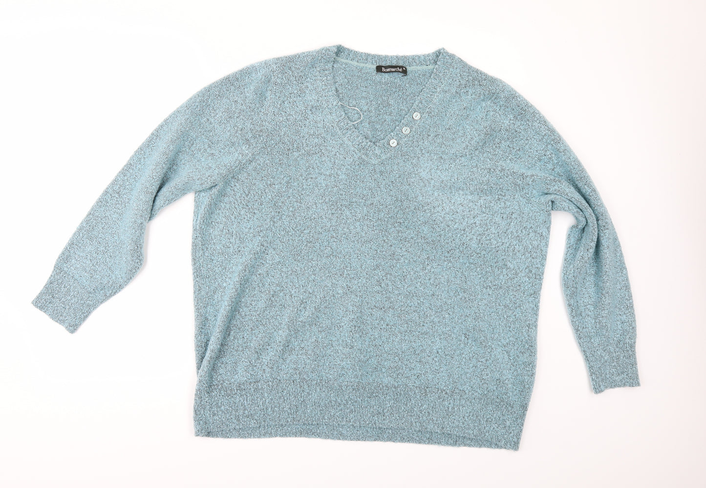Bonmarché Womens Blue   Pullover Jumper Size XL