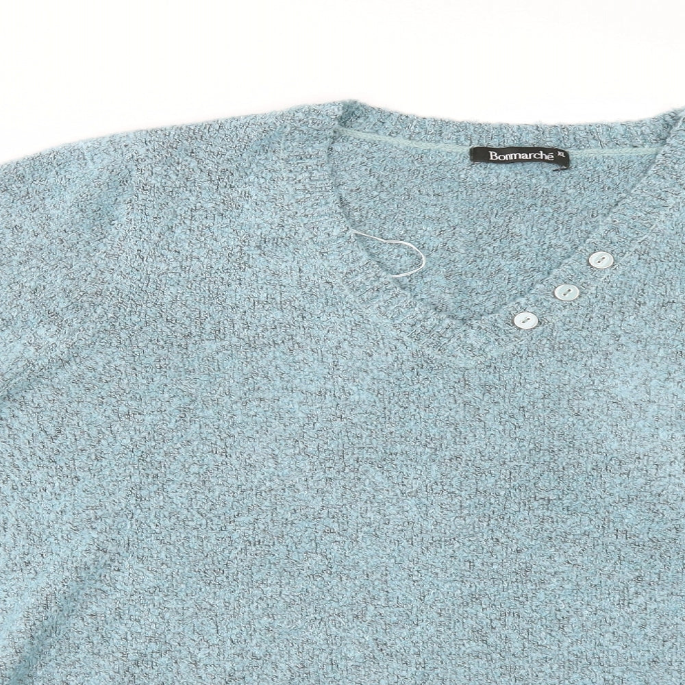 Bonmarché Womens Blue   Pullover Jumper Size XL