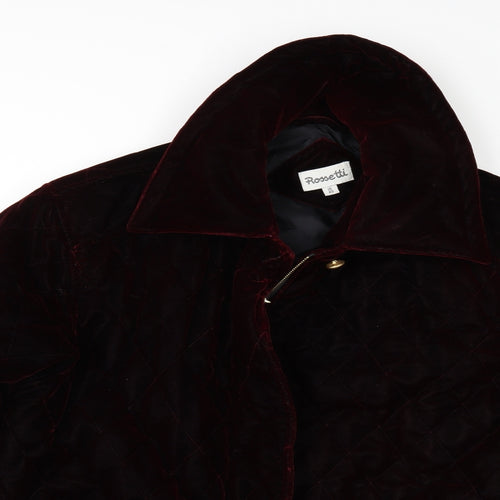 Rossetti Womens Red  Velour Jacket  Size 14