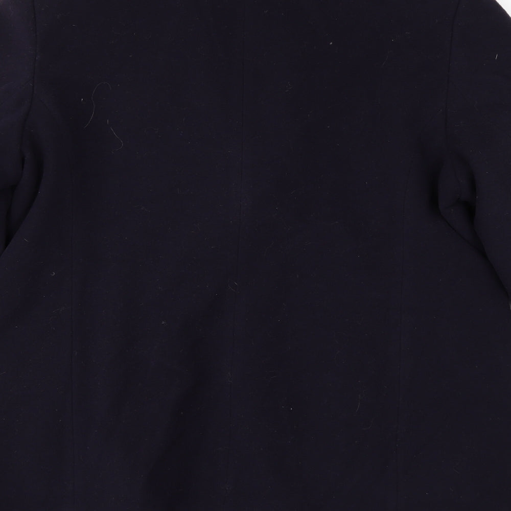 Imogen Womens Blue   Overcoat Coat Size 16