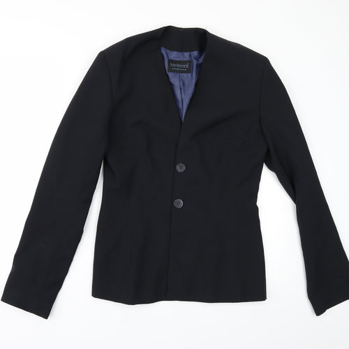Meltemi Womens Black   Jacket Suit Jacket Size 10