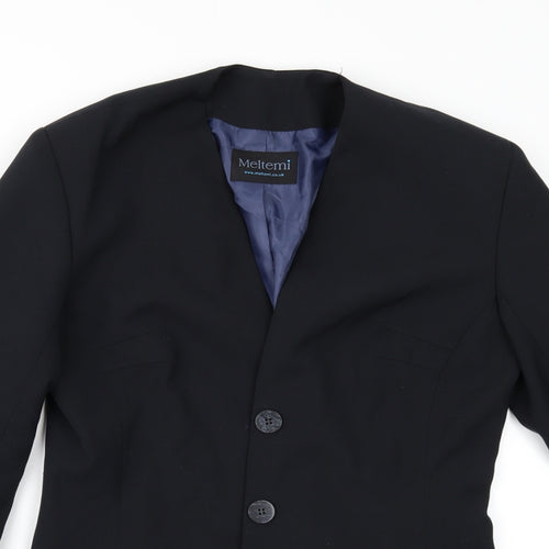 Meltemi Womens Black   Jacket Suit Jacket Size 10