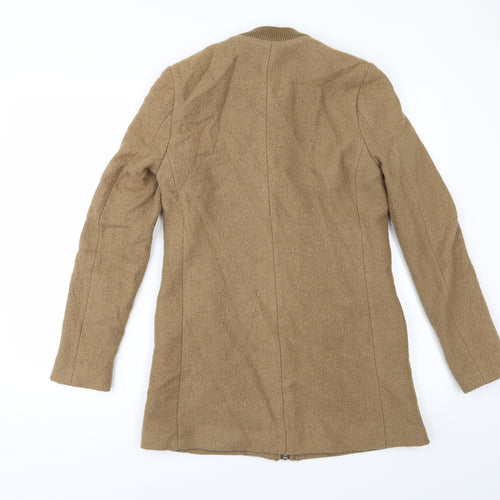 Divided by H&M Womens Beige   Overcoat Coat Size 8