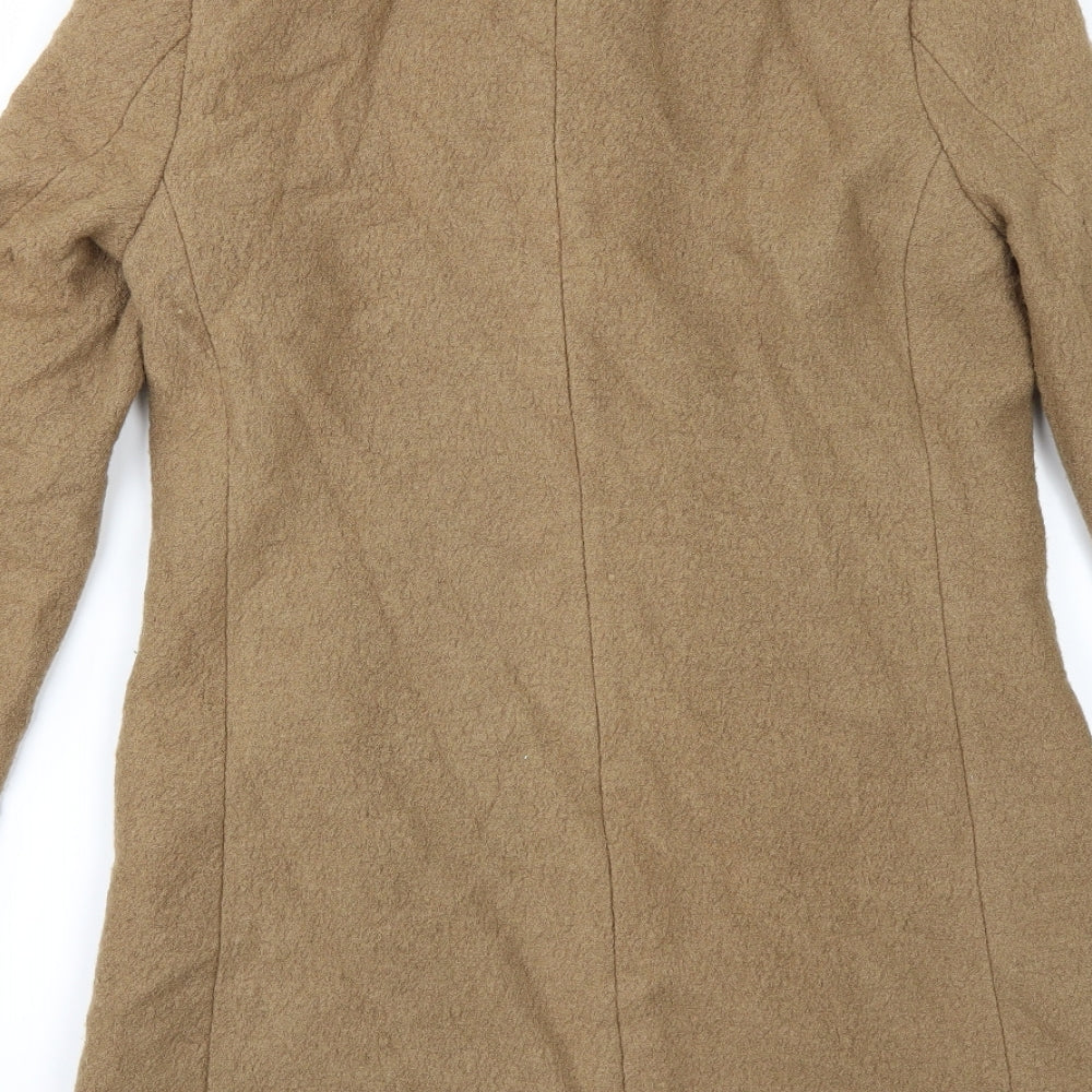 Divided by H&M Womens Beige   Overcoat Coat Size 8