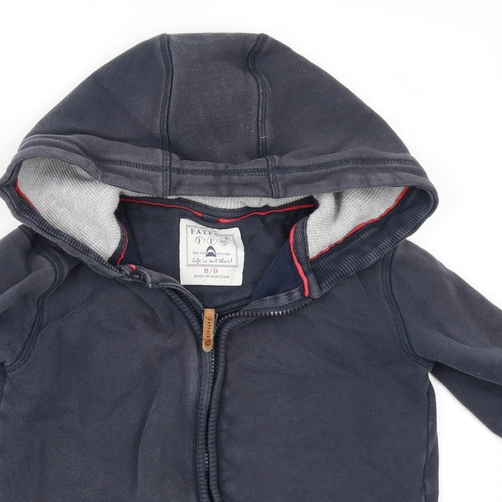 Fat Face Boys Blue   Full Zip Hoodie Size 8-9 Years