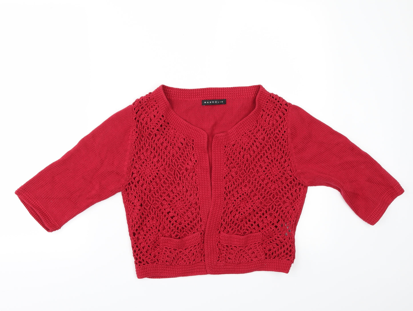 mandolin Womens Red   Shrug Jumper Size 10