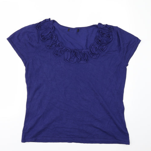 Just Elegance Womens Blue   Pullover Jumper Size XL