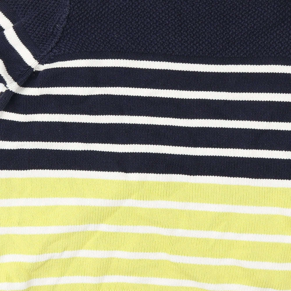 Bonmarché Womens Blue Striped  Pullover Jumper Size M