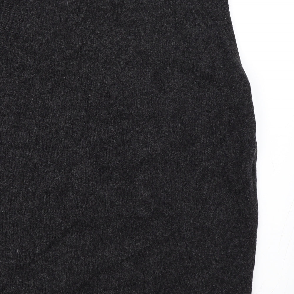 Marks and Spencer Mens Black   Vest Jumper Size S