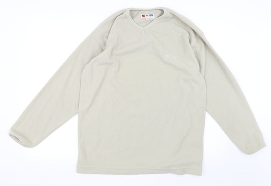 Box Office Womens Beige   Pullover Sweatshirt Size M  - Fleece