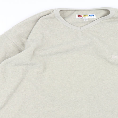 Box Office Womens Beige   Pullover Sweatshirt Size M  - Fleece