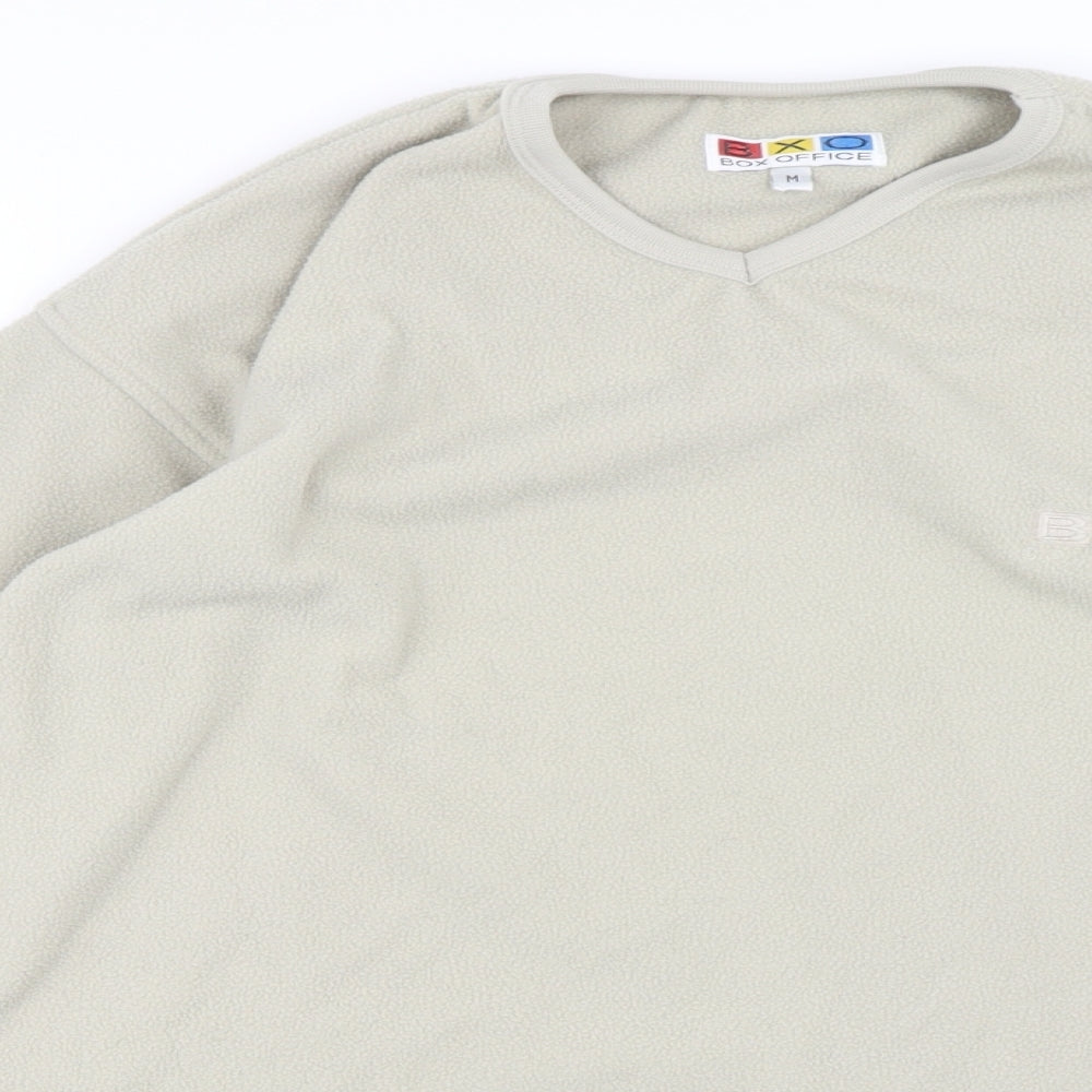 Box Office Womens Beige   Pullover Sweatshirt Size M  - Fleece