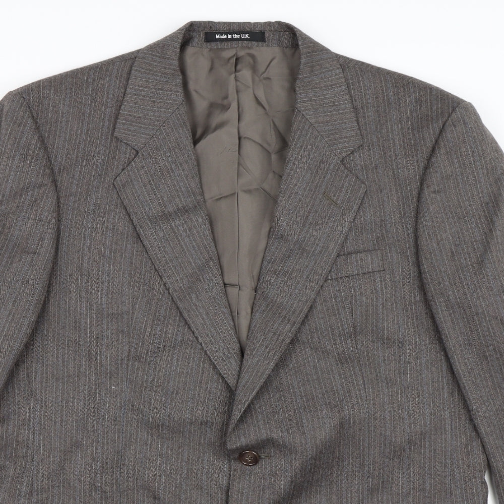 St Michael Mens Brown   Jacket Blazer Size 40