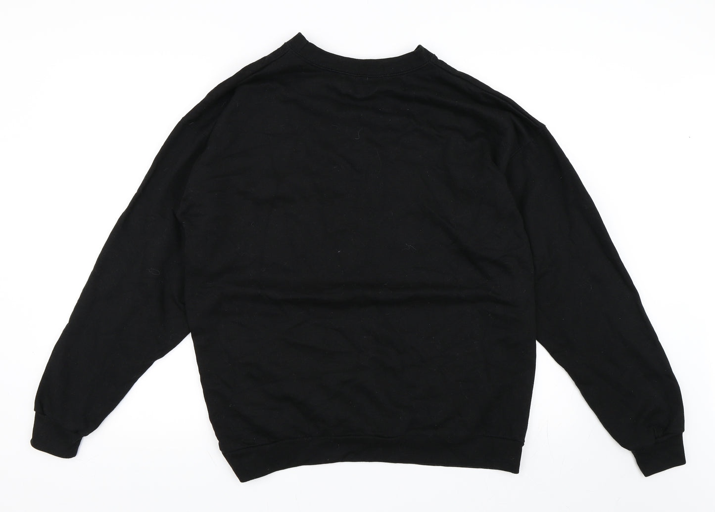 PRETTYLITTLETHING Womens Black   Pullover Sweatshirt Size M