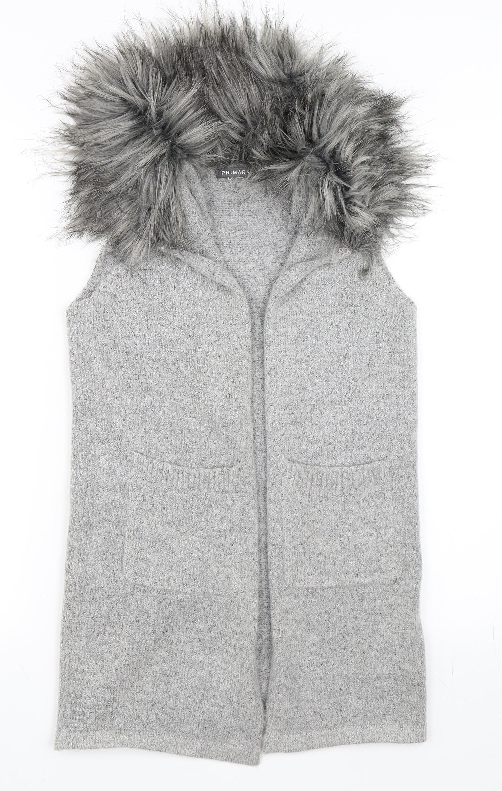 Primark Girls Grey   Gilet Jacket Size 10-11 Years