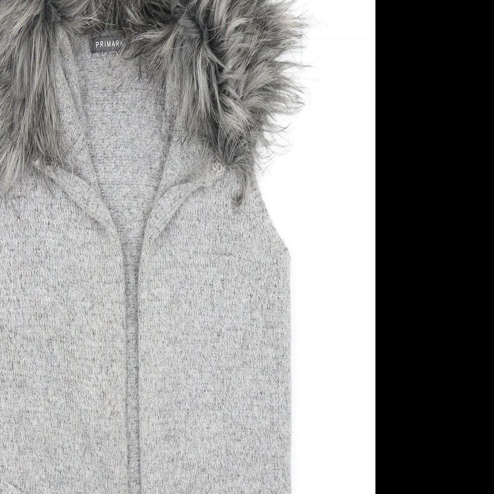 Primark Girls Grey   Gilet Jacket Size 10-11 Years
