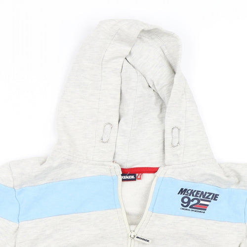 McKenzie Boys Grey   Full Zip Hoodie Size 5-6 Years