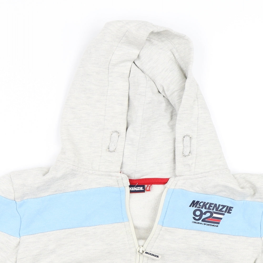 McKenzie Boys Grey   Full Zip Hoodie Size 5-6 Years