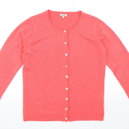 Text Womens Pink   Cardigan Jumper Size S