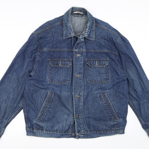 George Mens Blue  Denim Jacket  Size L  - Denim Jacket