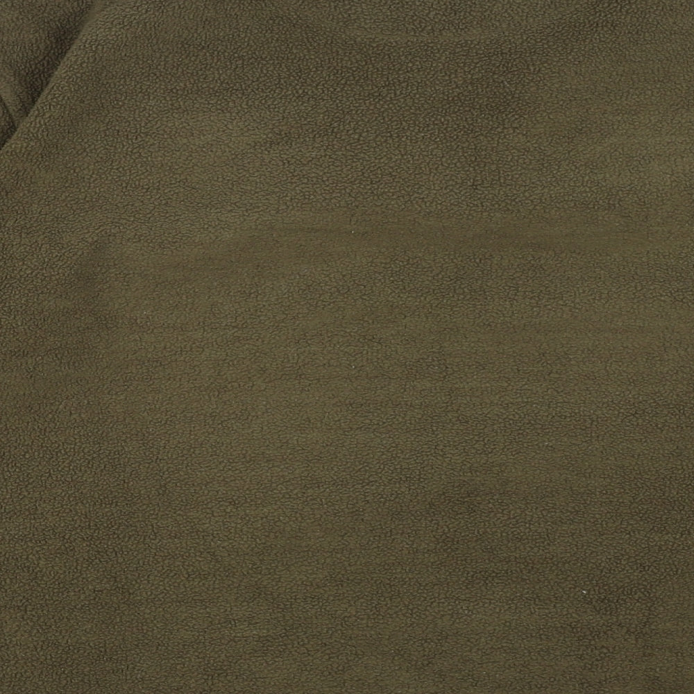 Hutson Harbour Mens Green   Henley Sweatshirt Size L  - Fleece