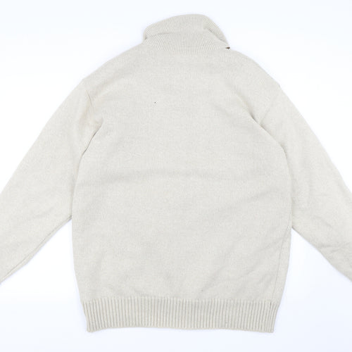 Bar Harbour Mens Beige   Cardigan Jumper Size L