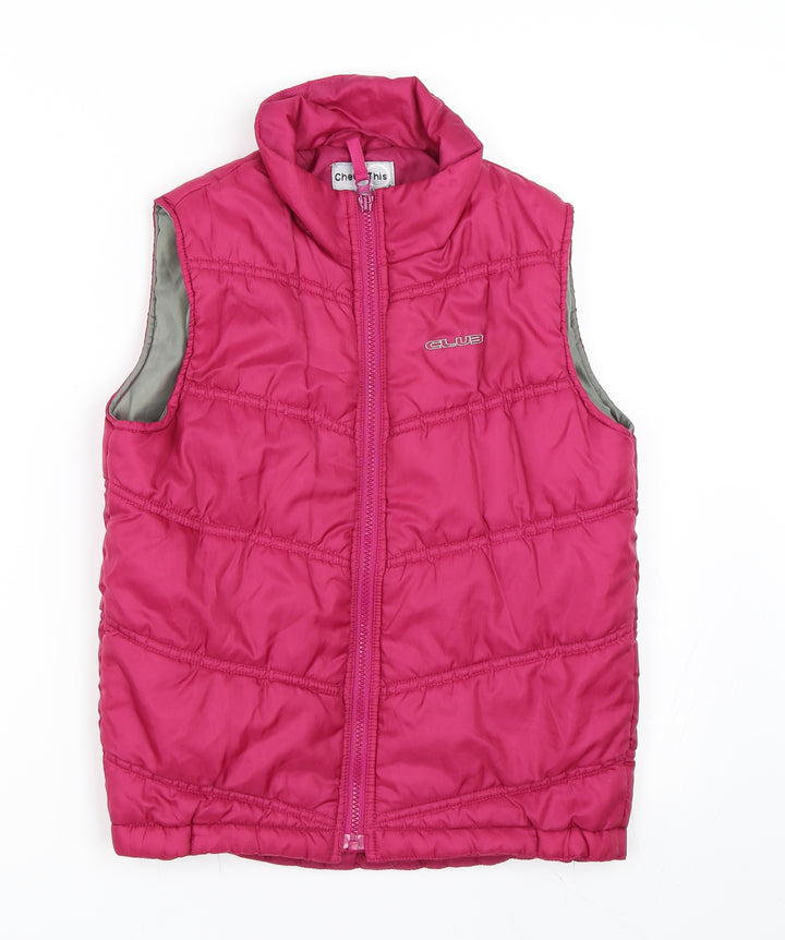Lindex Girls Purple Gilet Coat Size 9 Years