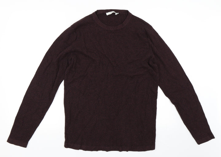 JACK & JONES Mens Red Pullover Jumper Size L