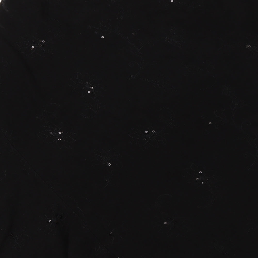 EWM Womens Black   A-Line Skirt Size 16
