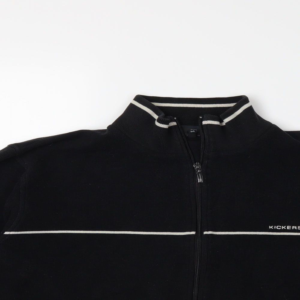 Kickers Mens Black   Cardigan Jumper Size M