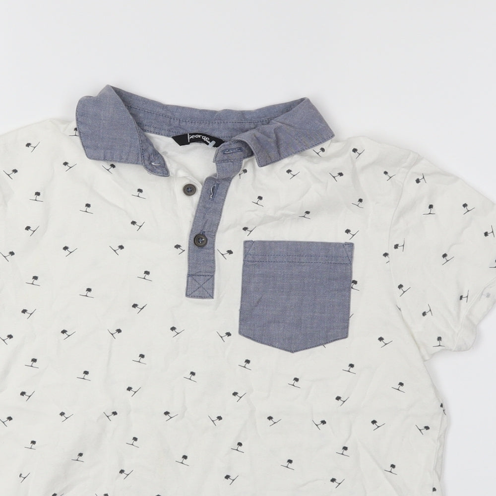 George Boys White   Basic Polo Size 13 Years