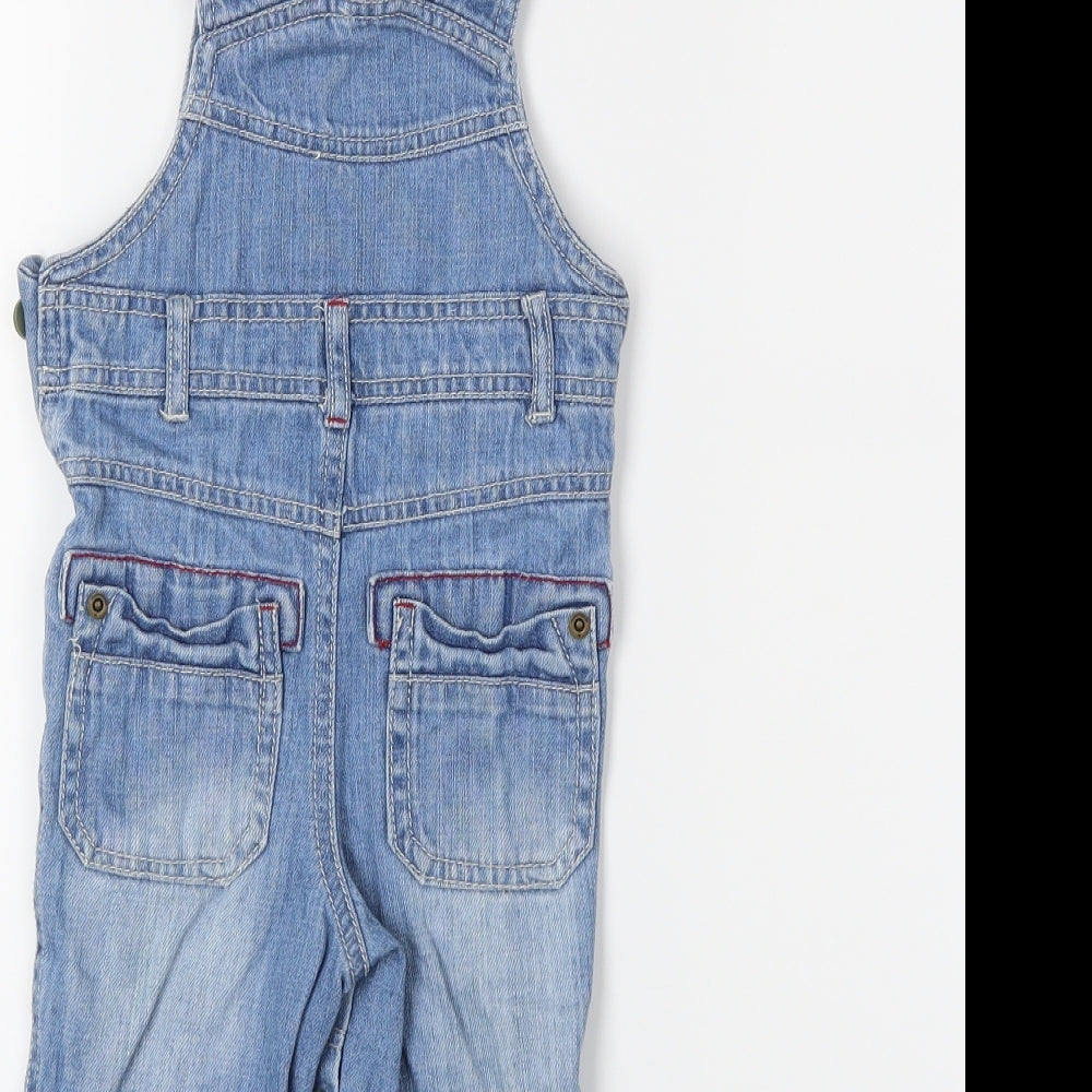 Marks and Spencer Baby Blue  Denim Dungaree One-Piece Size 6-9 Months