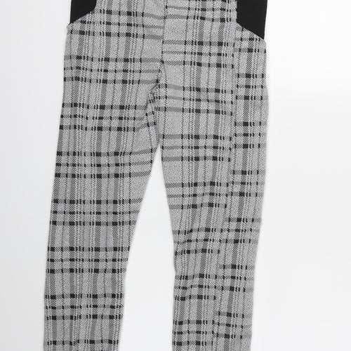 CAMEO ROSE Womens Grey Check  Jegging Trousers Size 14 L28 in