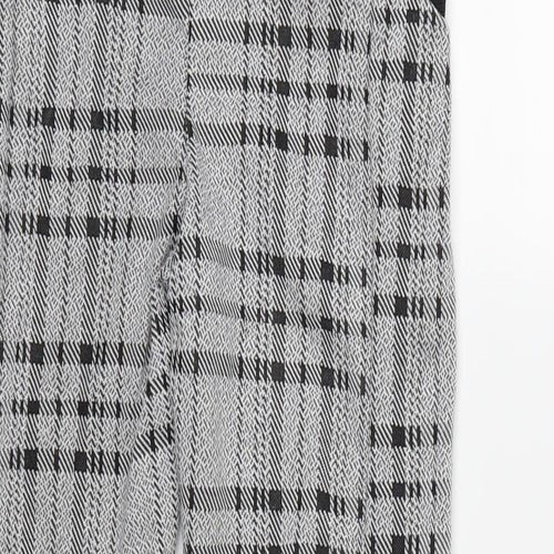 CAMEO ROSE Womens Grey Check  Jegging Trousers Size 14 L28 in