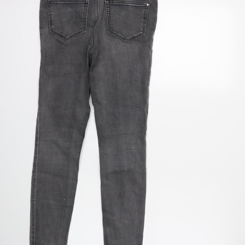 New Look Womens Grey  Denim Skinny Jeans Size 8 L27 in