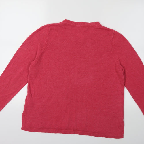 Marks and Spencer Womens Pink  Knit Pullover Jumper Size 14