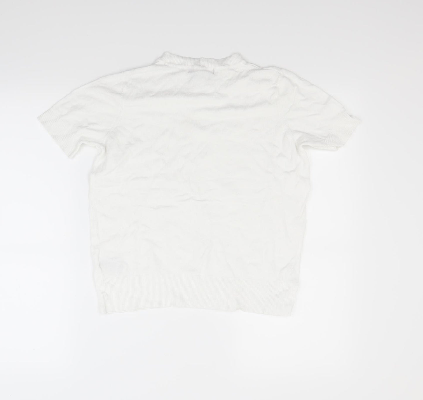 Marks and Spencer Womens White   Pullover Jumper Size 8