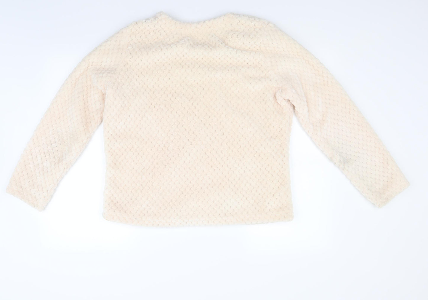 George Womens White  Fleece Top Pyjama Top Size 16