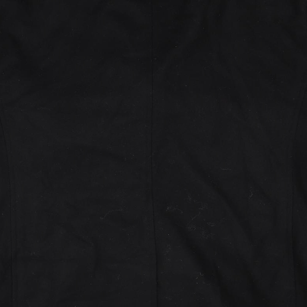 Jack Reid Mens Black   Overcoat Coat Size XL