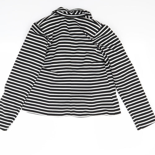 Atmosphere Womens White Striped  Jacket  Size 10