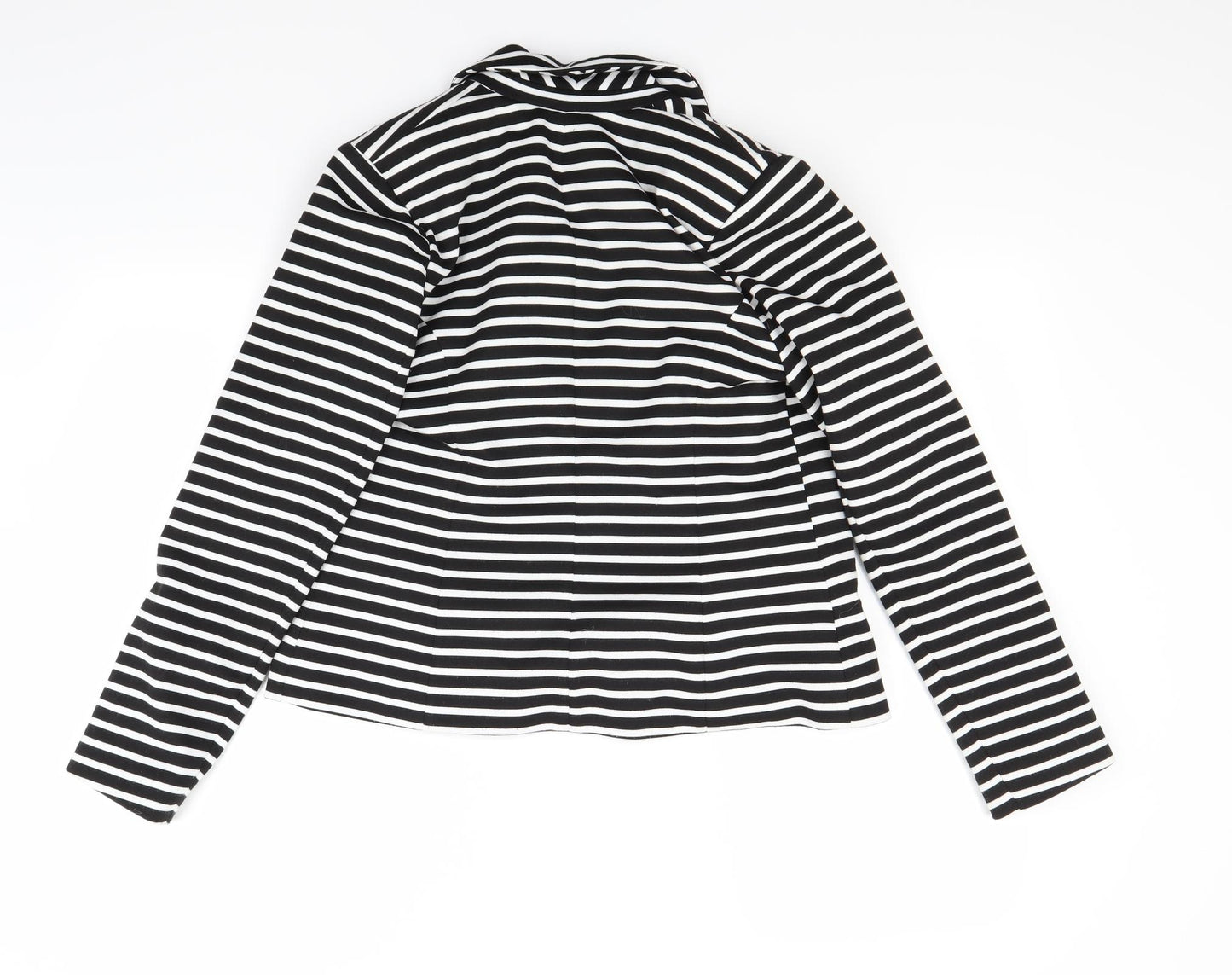 Atmosphere Womens White Striped  Jacket  Size 10