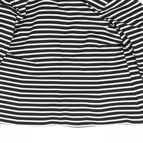 Atmosphere Womens White Striped  Jacket  Size 10