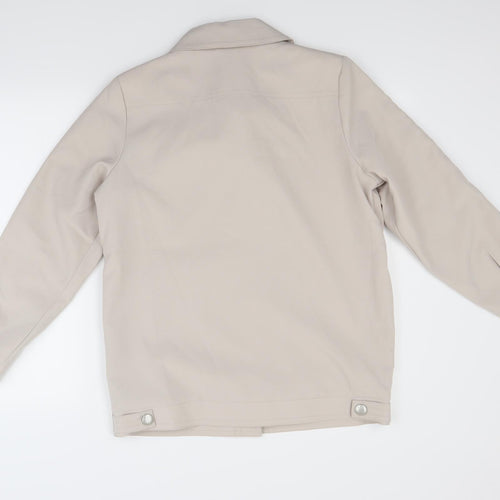 Amalina Womens Beige   Jacket Coat Size 10