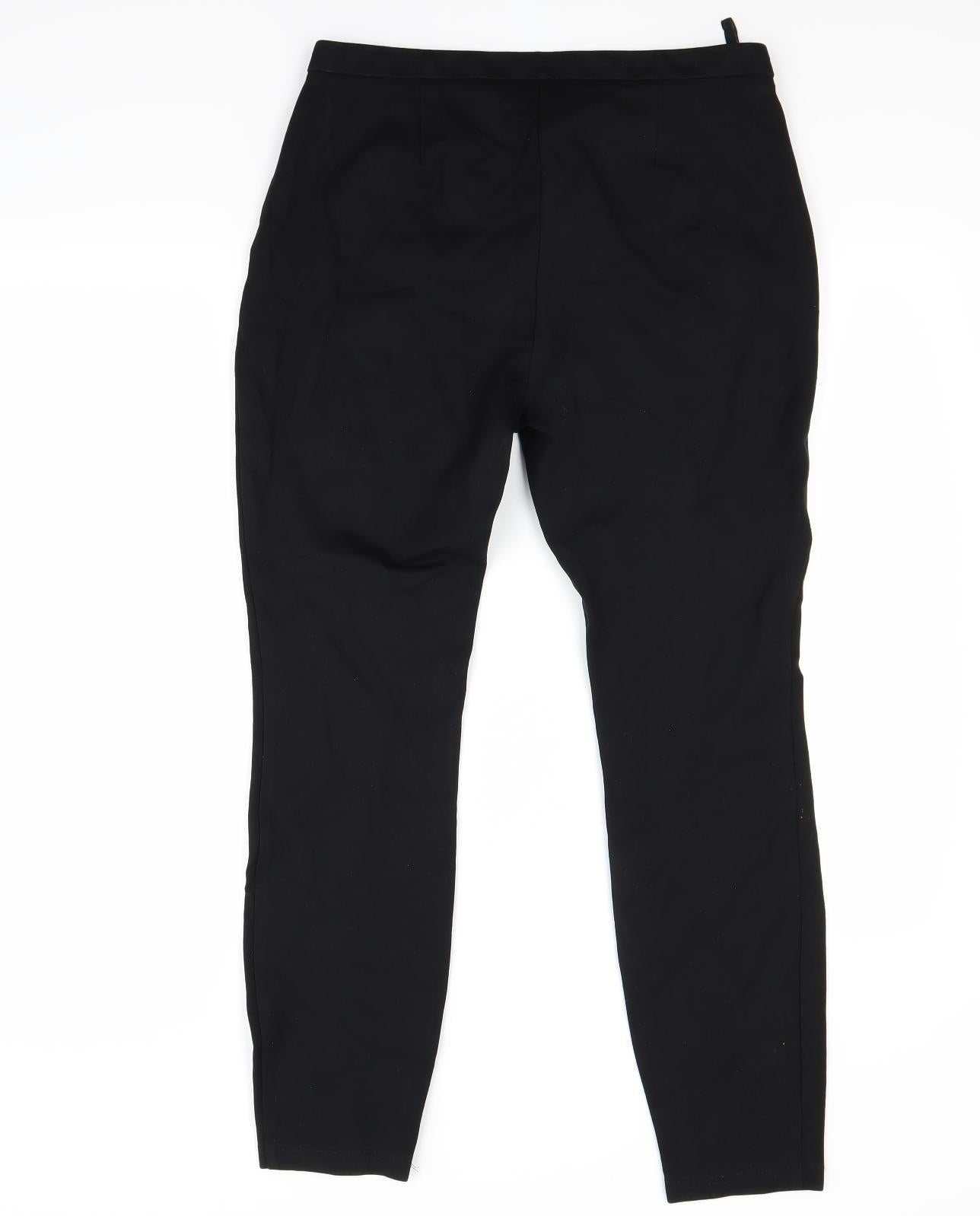 NEXT Womens Black   Trousers  Size 12 L27 in