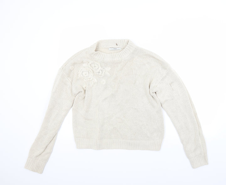 George Womens Beige   Pullover Jumper Size S